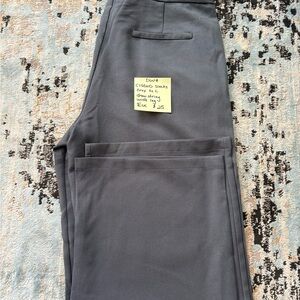 Men's Gray Dress Slacks - Classic Straight Leg